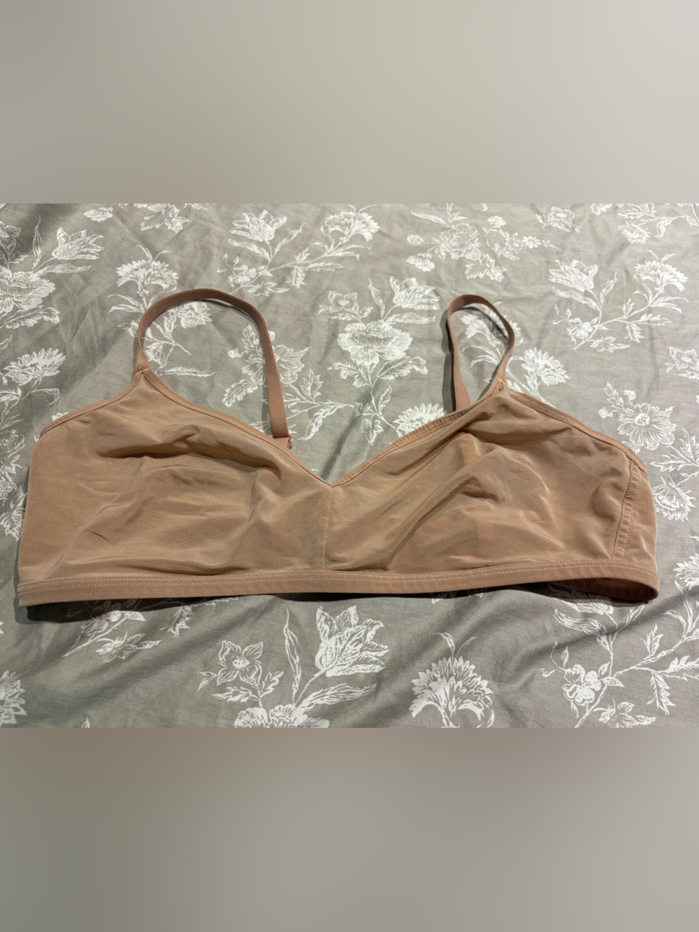 Negative Sieve nude mesh bralette size 5 38 40 42 B C D E